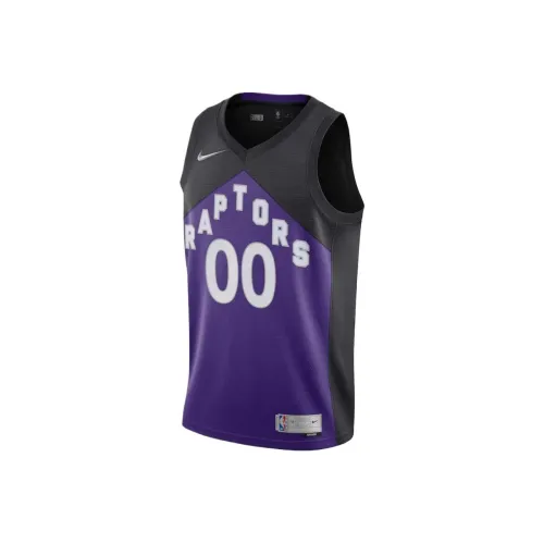 NBA Toronto Raptors Nike Earned Edition Swingman Баскетбольная Джерси Мужская Фиолетово-Черная