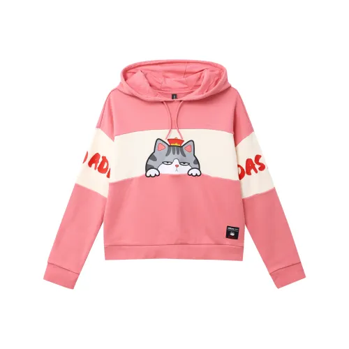 ADIDAS NEO Толстовка Женская Розовая Красная