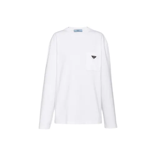 PRADA Белые Женские T-рубашки
