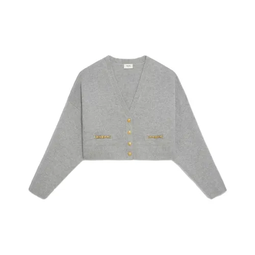 CELINE SS21 Кашемир Свитер Женский Светло-Серый