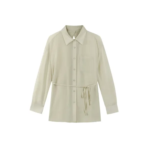 THE SEA LIFE Рубашка Женская Сияющий Зеленый