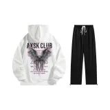 Комплект (белый топ+черные брюки)