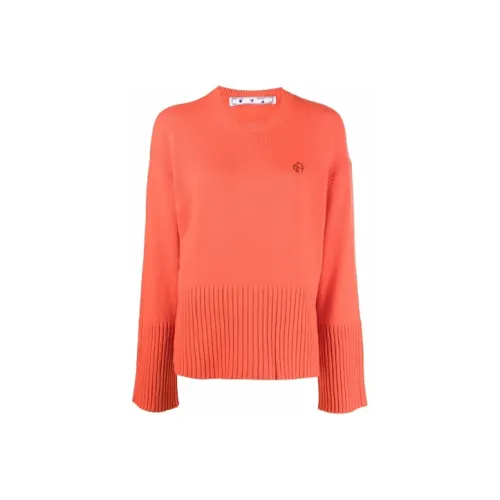 Off Белый FW21 Апельсин Женские Трикотаж