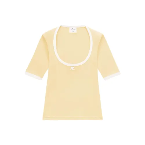 COURREGES SS24 T Рубашка Женская Pollen Цветочный Розовый