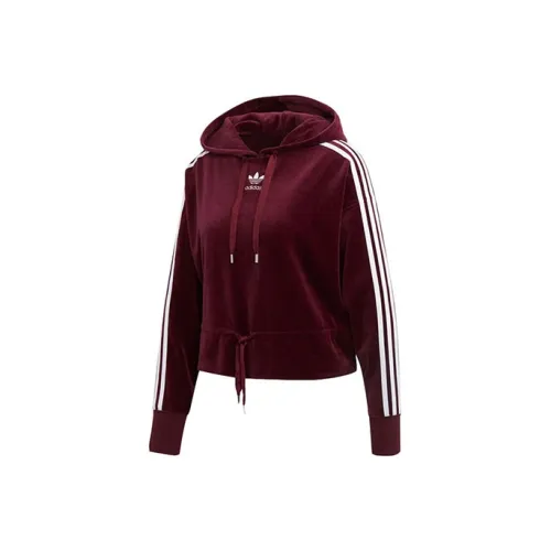 Adidas Originals Толстовка Женская Темно-красный Фиолетовый