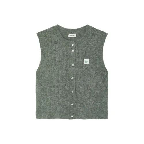 AMERICAN VINTAGE A.M SS25 Кардиган East Свитер Женские Черепаха Зеленый