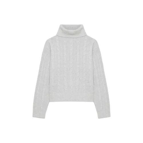 ARITZIA Sunday Best Silverstone Водолазка Женская Heather Chrome Heather Chrome Серый