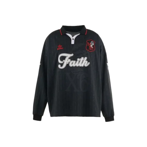 SAINT Mxxxxxx Черный Унисекс Футбольная Джерси