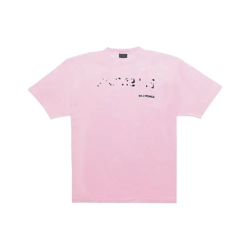 Balenciaga Стандартная футболка женская розовая стандартный крой