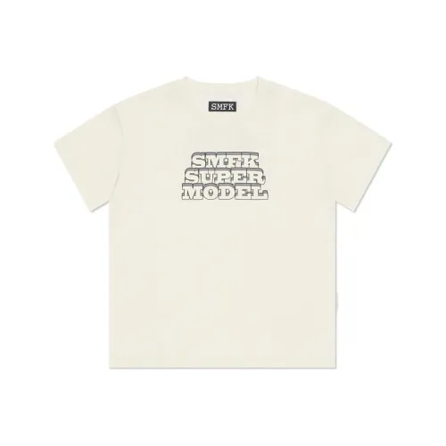 SMFK Т-рубашка с оборванным рукавом женская кремовая