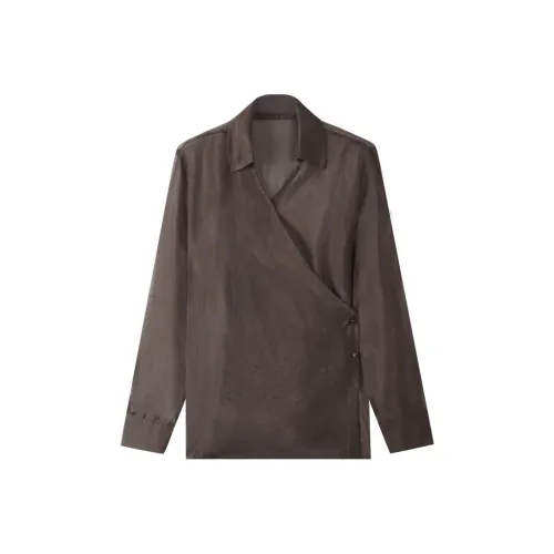 THE SEA LIFE Рубашка Женская Кофейного Коричневого Цвета