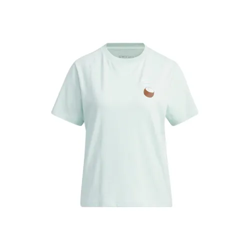 Adidas Neo T Shirt Женская Символ Зеленый