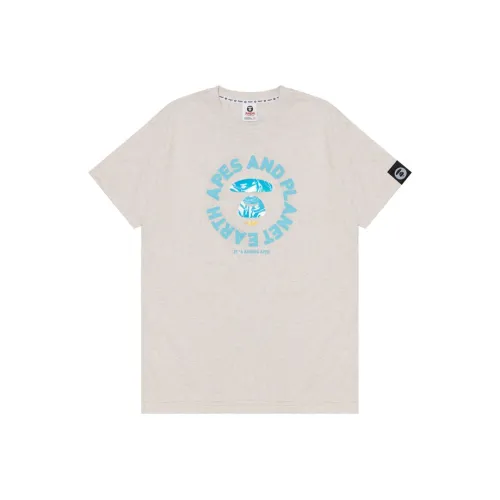 aape Серый белый IV2 Женские футболки