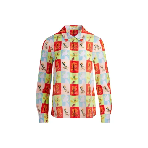 ALICE+OLIVIA SS24 Рубашка Женская Многоцветная