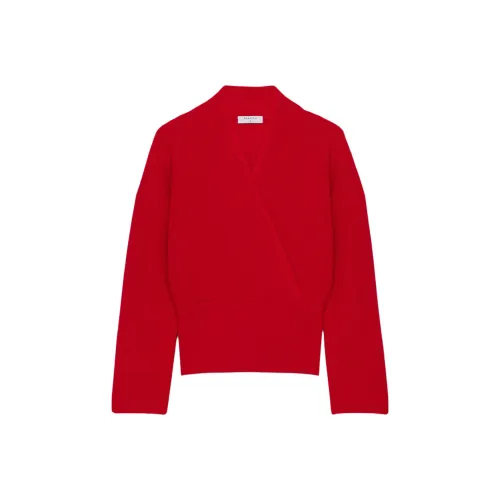 ARITZIA BABATON Atticus Мериносовая шерсть Свитер Женские Сверкающий Красный Искрящийся Красный Свет