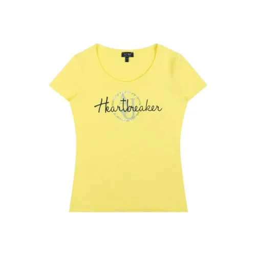 ARMANI JEANS Желтые Женские Футболки