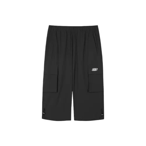 Skechers Vibrant Casual Collection GO DRI Повседневные шорты Мужские Угольный Черный