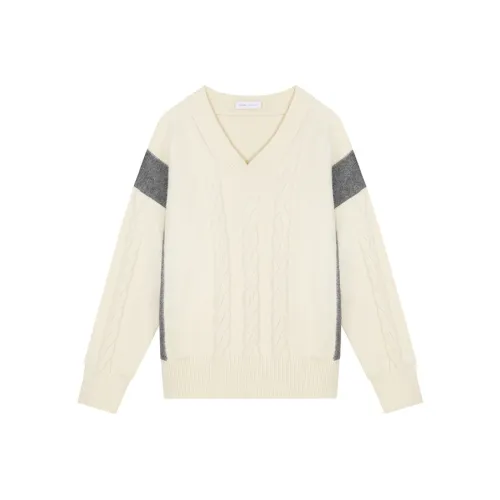 VEGA CHANG SS23 Свитер Женский Жемчужный Бежевый