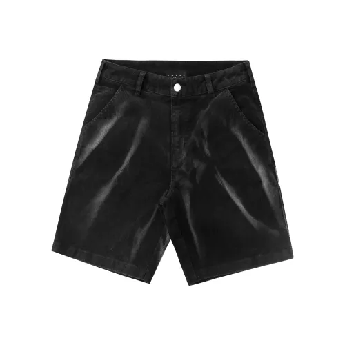 False Perception Повседневные шорты Унисекс Выстиранный Черный