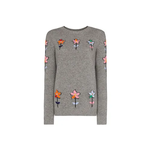 PRADA Серый Женские Кашемировые Свитеры