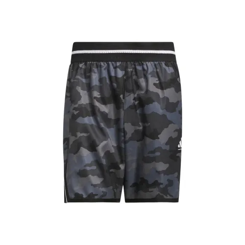 Adidas Баскетбол FW24 CAMO AOP Повседневные шорты Мужские Серые