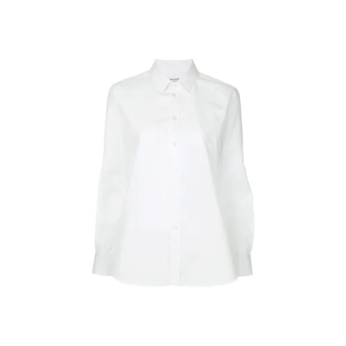 SAINT LAURENT Рубашка Женская Белая