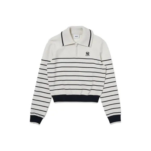 Mlb Base Logo Нью-Йорк Янкис Трикотаж Женские Крем