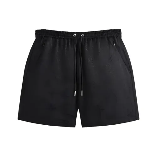 KITH SS24 Жаккард Faille Cedar Повседневные шорты Мужские Черные