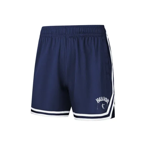 QIAODAN Повседневные шорты Мужские Крошеный Коралловый Синий