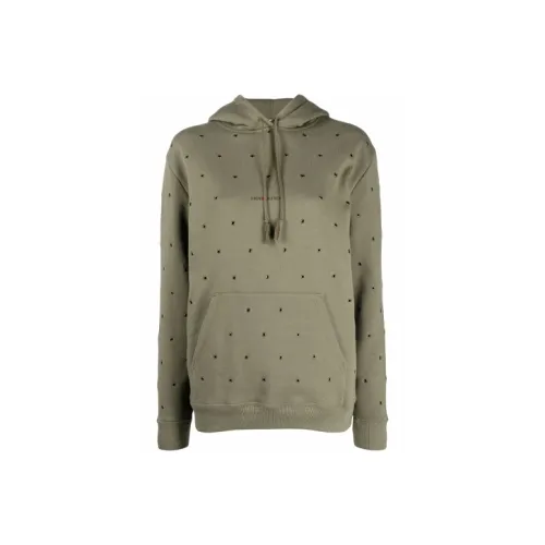 SAINT LAURENT Армейский зеленый Женские свитшоты