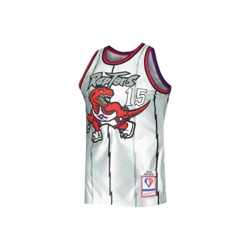 NBA x MITCHELL NESS Toronto Raptors Баскетбольная Джерси Мужская Белая Золотая
