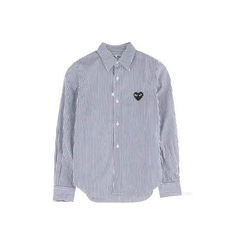 CDG Play Рубашка Женская Синяя Белая