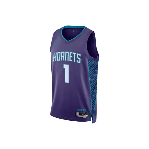 NBA x Jordan Баскетбольная Джерси Charlotte Hornets Унисекс Фиолетовая