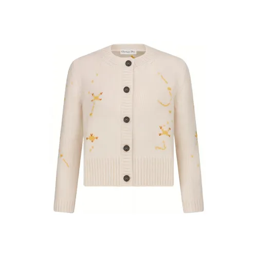 DIOR FW22 Кашемир Свитер Женский Экрю