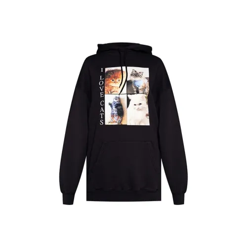 Balenciaga Свитшот Свободного кроя Женский Черный