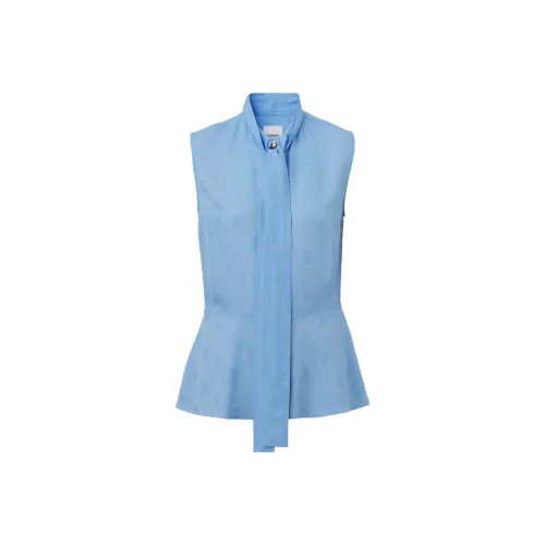 Burberry Рубашка Женская Светлый Фарфор Синий