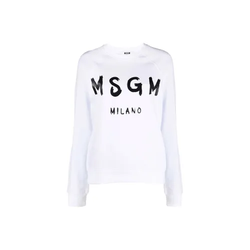 MSGM Белый Женские Свитшоты