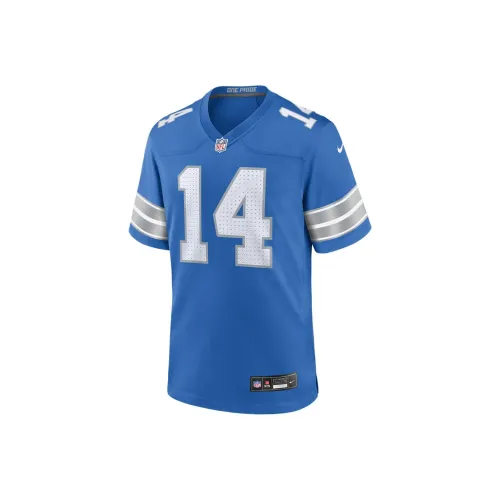 nike Amon RA ST. Коричневый Detroit Lions Футбол Джерси Мужской Синий