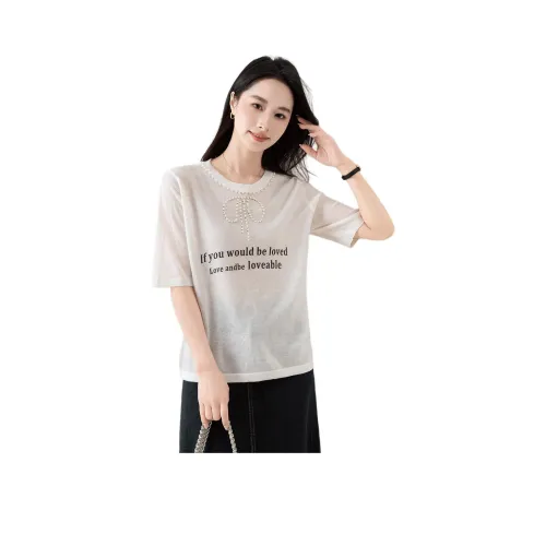 X MOOM Белые Женские Футболки