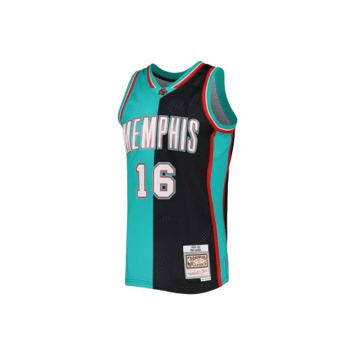 NBA x MITCHELL NESS Memphis Grizzlies Пау Газоль Баскетбольная Джерси Мужская Черная Бирюзовая