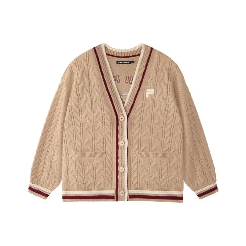 FILA FUSION FOB series Трикотаж Женский Винтаж Хаки