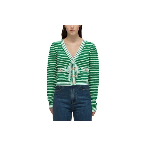 Self Portrait SS22 Трикотаж Женский Зеленый