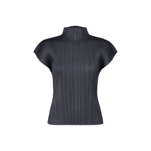 PLEATS PLEASE ISSEY MIYAKE Рубашка Женская Морской Синий