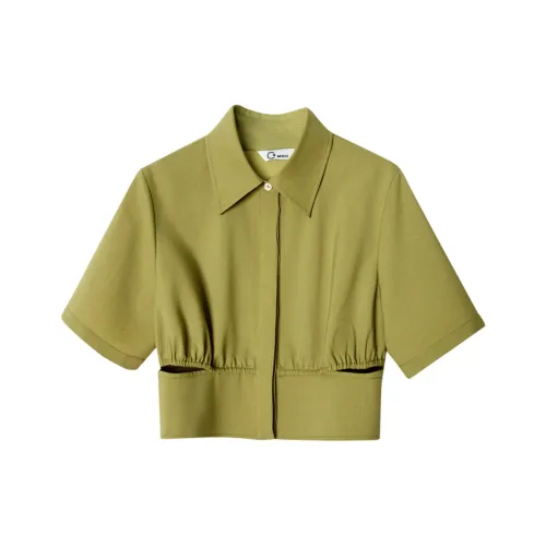 C+IMPRESS Мшисто-зеленая Женская Рубашка