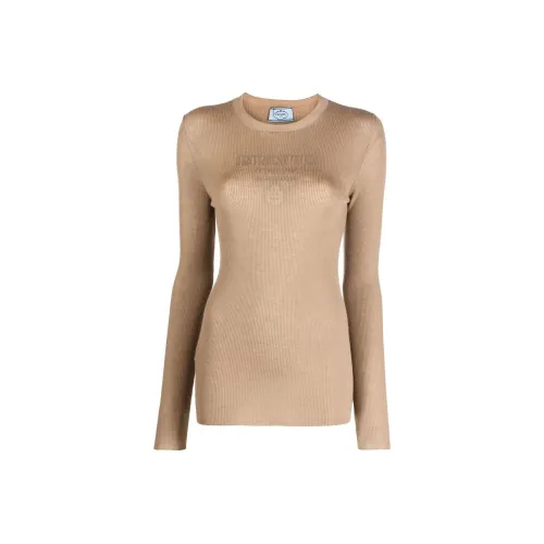 PRADA FW22 Свитер Женский Коричневый