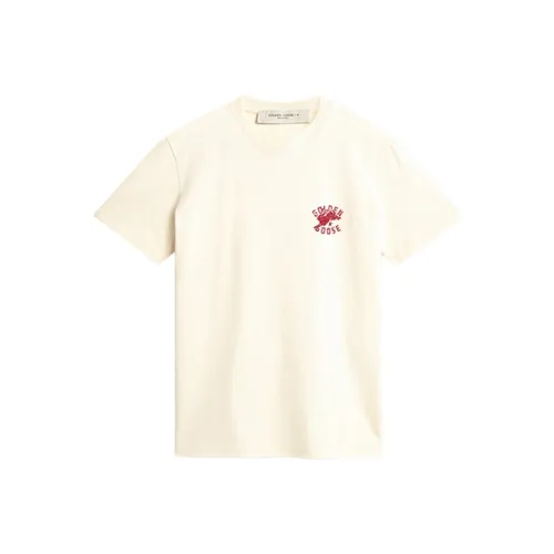 Golden Goose CNY Бежевый Женские Футболки