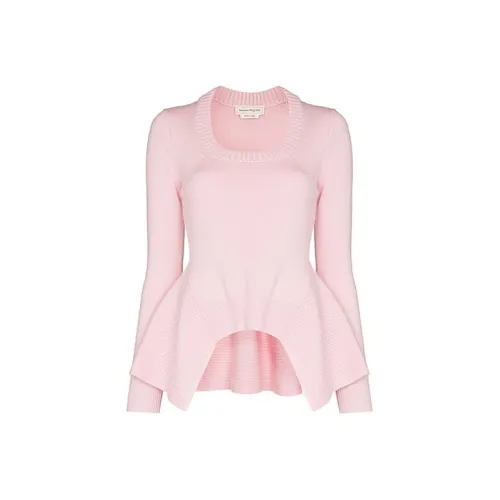 Alexander McQueen Розовый Женские Кашемировые Свитеры