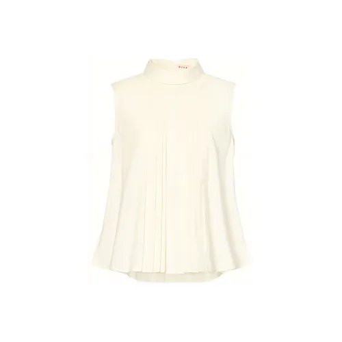 Uniqlo Marni Совместный бренд Co Branding Рубашка Женская Айвори