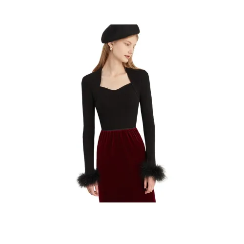 DPLAY Трикотаж Женский Классический Черный