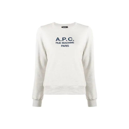 A.P.C Серый Женские Свитшоты